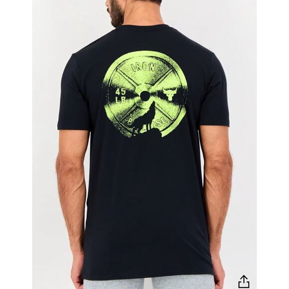 Men’s Under Armour Night Crew Black T-shirt Training Size XL - Picture 1 of 5